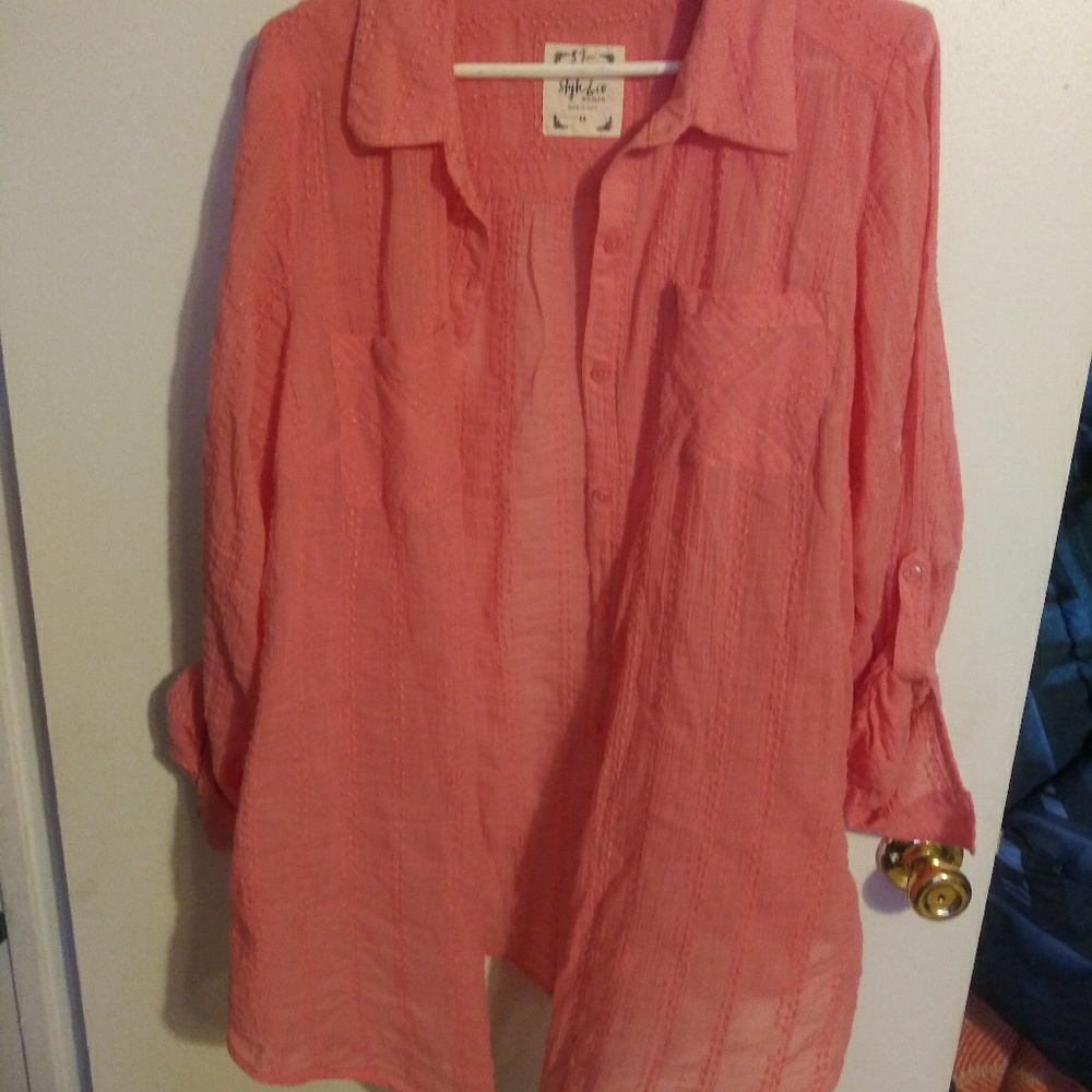 Pink Style & Co Shirt